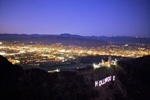 Helicopter View of Hollywood Sign at Night photo by Brian L. Frank copyright holder helicopter hollywood sign night flight photo by Brian L. Frank copyright holder
